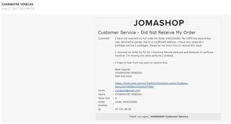 jomashop complaints